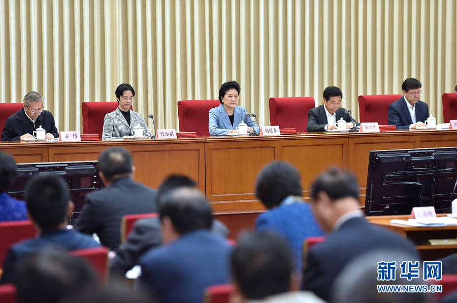 10月20日，中共中央政治局委員、國務(wù)院副總理、國務(wù)院督導(dǎo)委員會(huì)主任劉延?xùn)|在北京出席深化教育督導(dǎo)改革暨第十屆國家督學(xué)聘任工作會(huì)議并講話。新華社記者 李濤 攝
