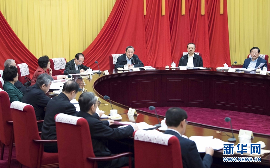12月22日，全國(guó)政協(xié)主席俞正聲在北京主持召開(kāi)政協(xié)第十二屆全國(guó)委員會(huì)第六十八次主席會(huì)議。 新華社記者 李濤 攝