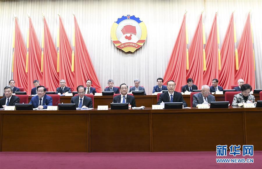 1月22日，政協(xié)第十二屆全國(guó)委員會(huì)常務(wù)委員會(huì)第二十四次會(huì)議在北京開幕。全國(guó)政協(xié)主席俞正聲出席開幕會(huì)。 新華社記者 燕雁 攝