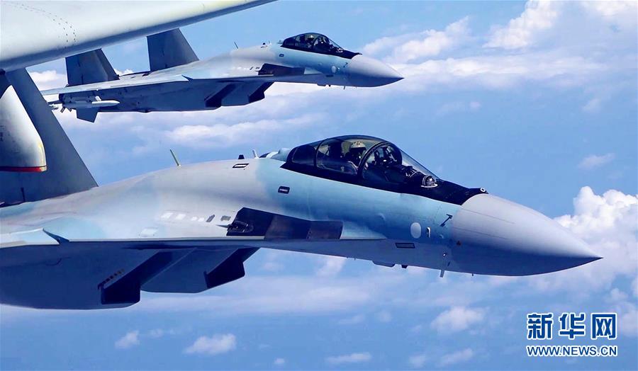 （圖文互動）（2）空軍發(fā)布宣傳片展現(xiàn)殲-20、蘇-35、轟-6K海上新航跡