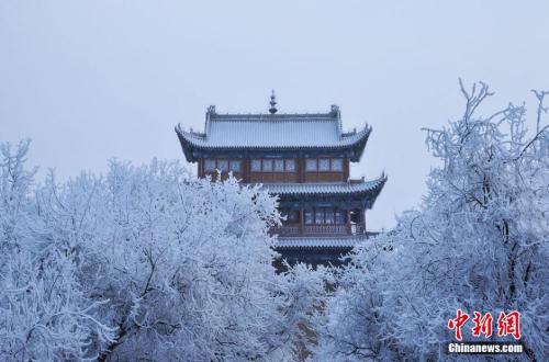資料圖：小寒時節(jié)，甘肅嘉峪關(guān)市迎來了一場大雪。師永紅 攝