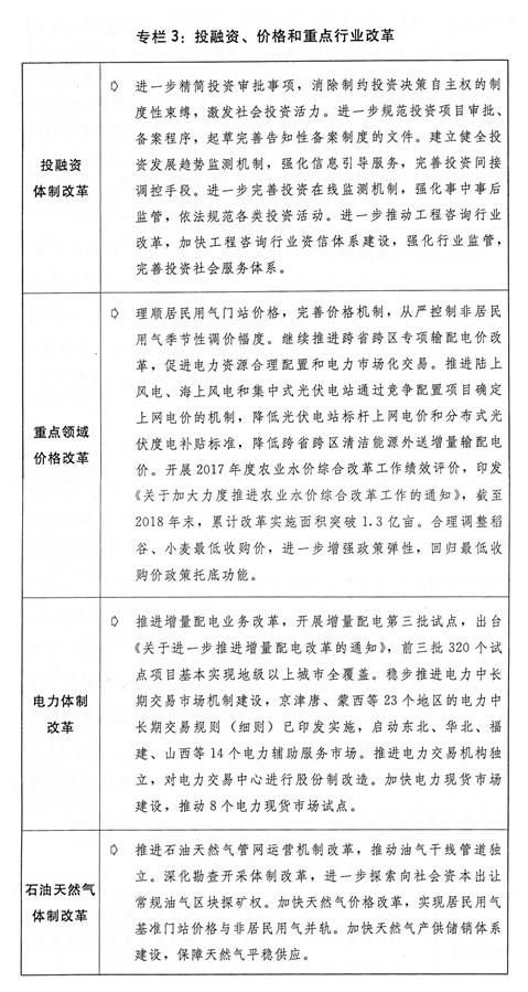 （圖表）[兩會受權(quán)發(fā)布]關(guān)于2018年國民經(jīng)濟(jì)和社會發(fā)展計(jì)劃執(zhí)行情況與2019年國民經(jīng)濟(jì)和社會發(fā)展計(jì)劃草案的報告（專欄3）