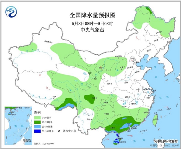 冷空氣要撤啦！今日全國降水整體弱 華南仍有強(qiáng)對流