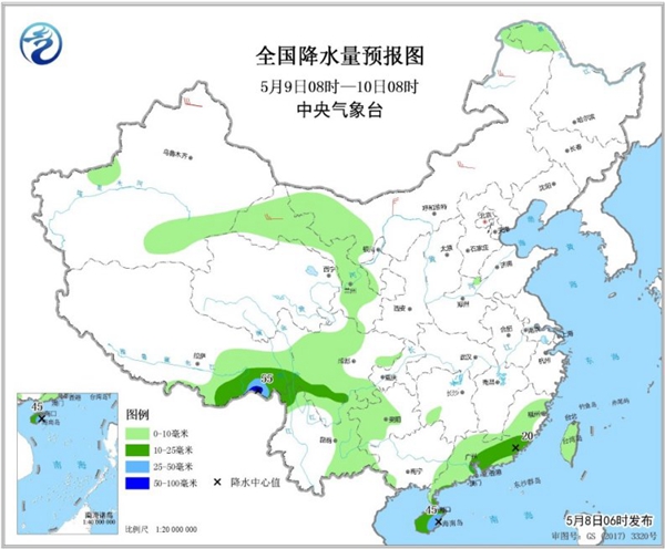 冷空氣要撤啦！今日全國降水整體弱 華南仍有強(qiáng)對流