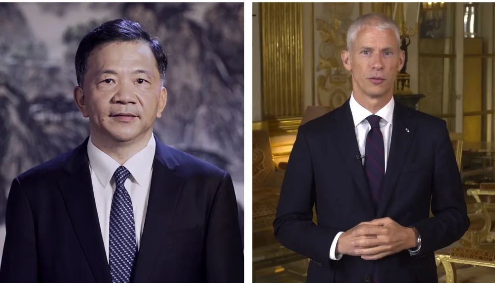 中宣部副部長，中央廣播電視總臺臺長、  總編輯慎海雄與法國文化部部長弗蘭克·里斯特  共同宣布項目啟動