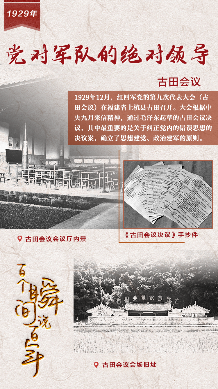 1929，黨對軍隊(duì)的絕對領(lǐng)導(dǎo)