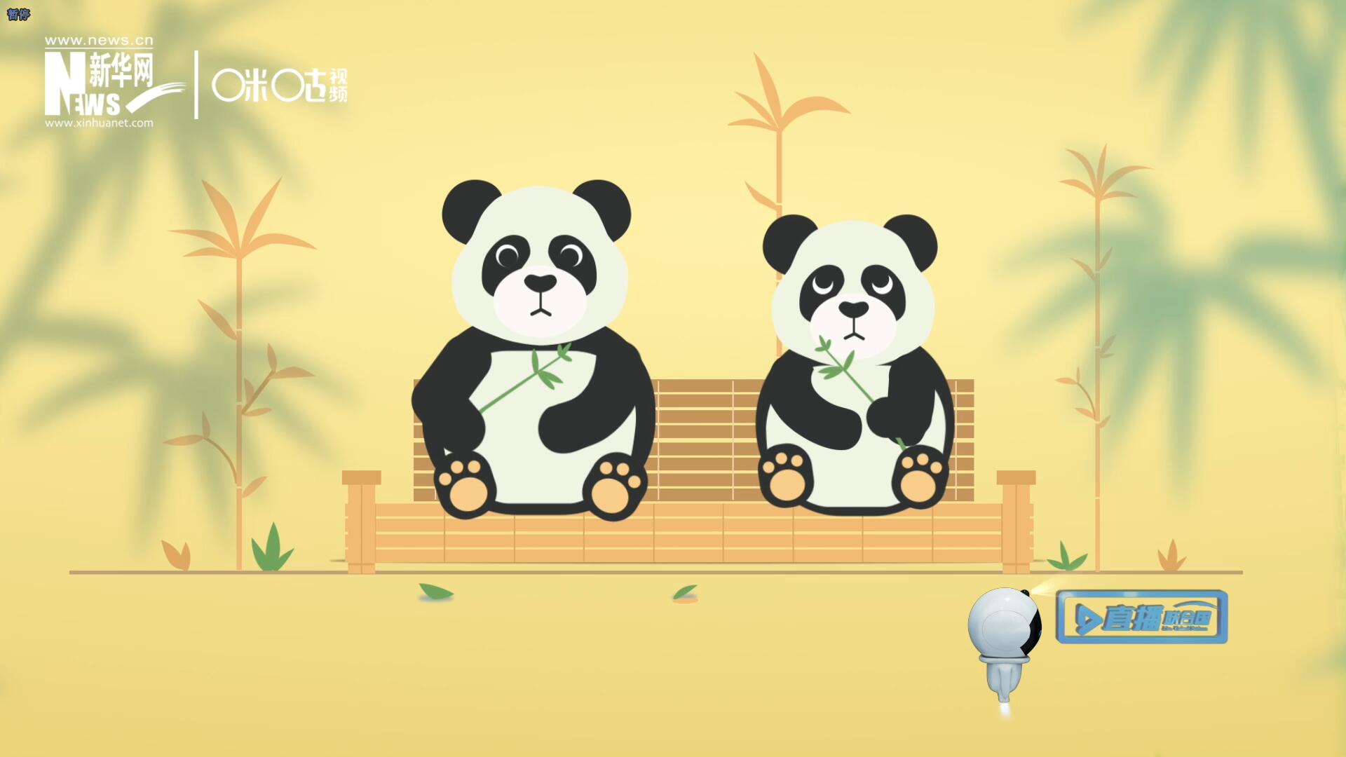 “哥哥你看，又有人來(lái)看我們了。”“有什么奇怪的，我們可是聯(lián)合國(guó)‘最萌’的大使啊！”。