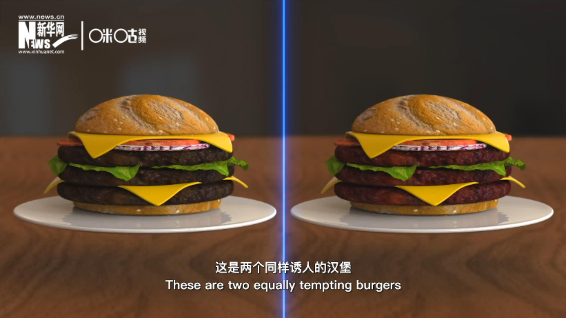 人造肉漢堡能在生產(chǎn)過(guò)程中節(jié)約水、土地、排放以及能量