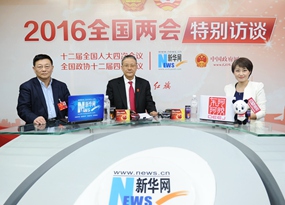 胡云騰、王建業(yè)做客新華網