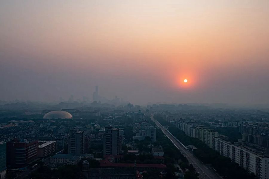 這就是今天早上的北京！