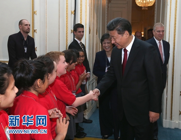 10月22日，國家主席習近平在倫敦出席全英孔子學院和孔子課堂年會開幕式。 新華社記者 龐興雷 攝 